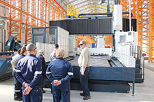 Delegates inspect the impressive Sky Hill facilities.